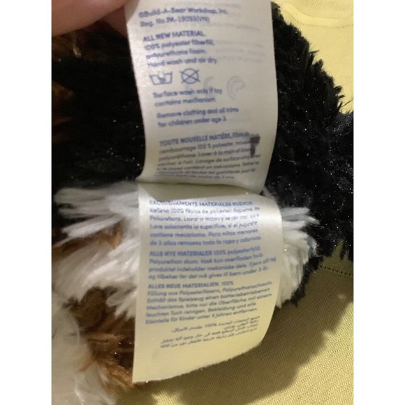 BAB Promise Pets Bernese Mountain  12" Plush Dog Collar Blue Jean Jacket Hood - Picture 11 of 12